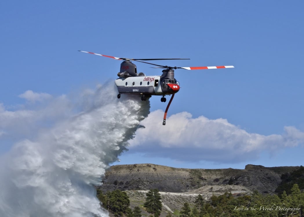 CH47 CH47D Aerial Firefighting Billings Flying Service Al