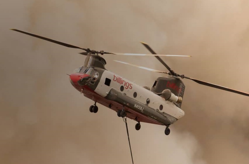 Billings Flying Service CH-47 Aerial firefighting